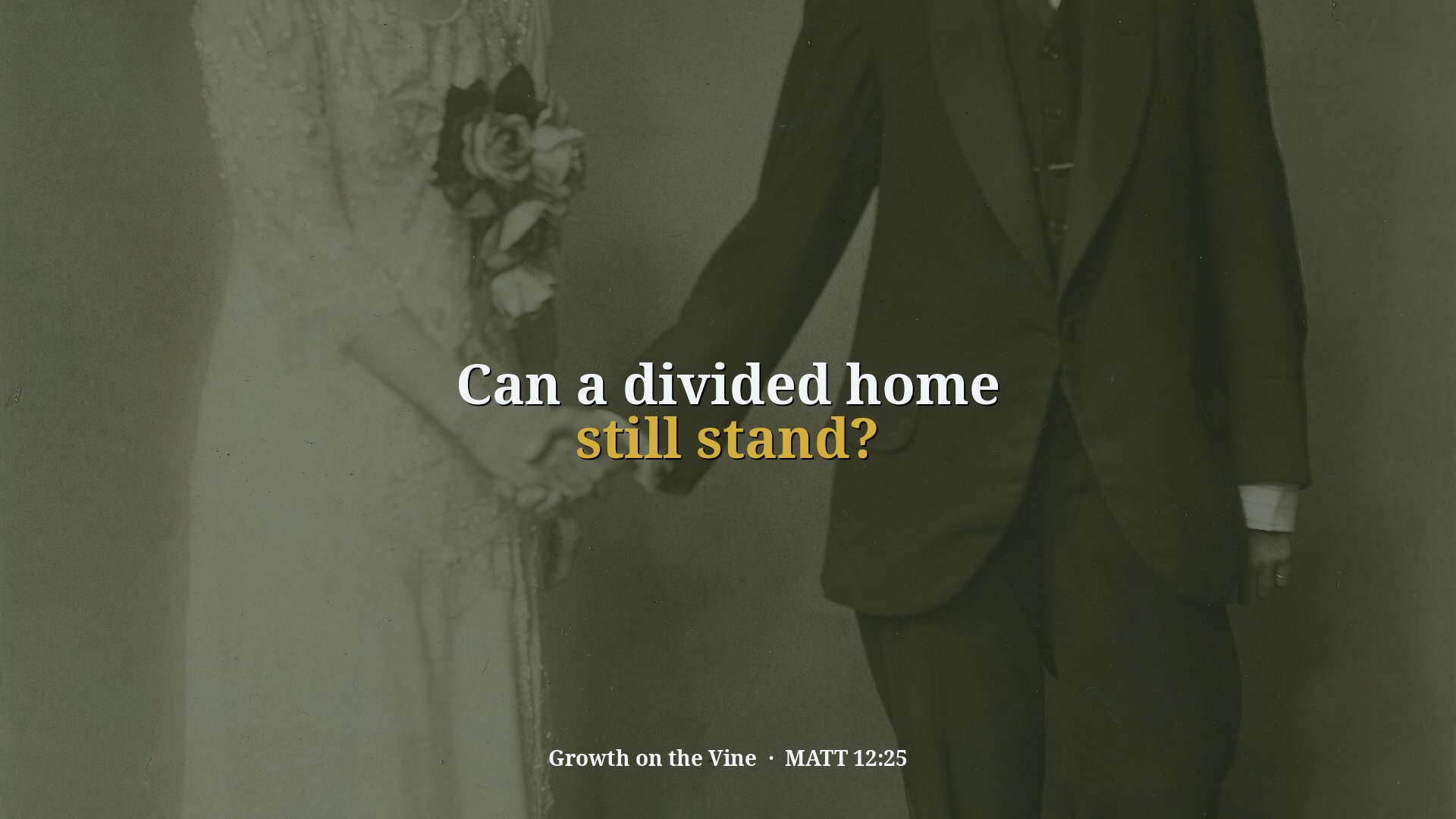 Can a divided home still stand?