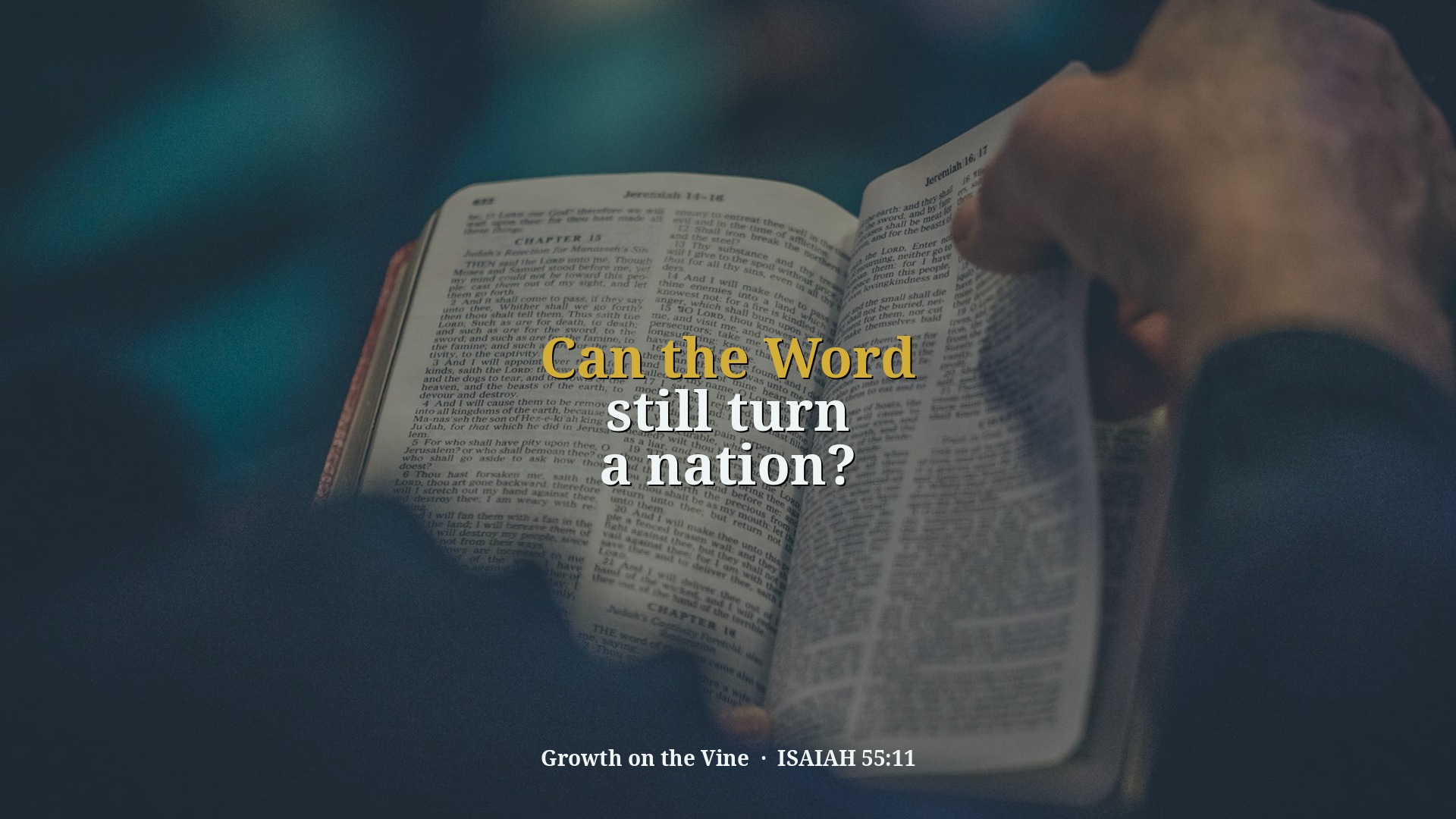 Can the Word still turn a nation?
